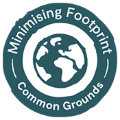 Common Grounds logo Minimising footprint